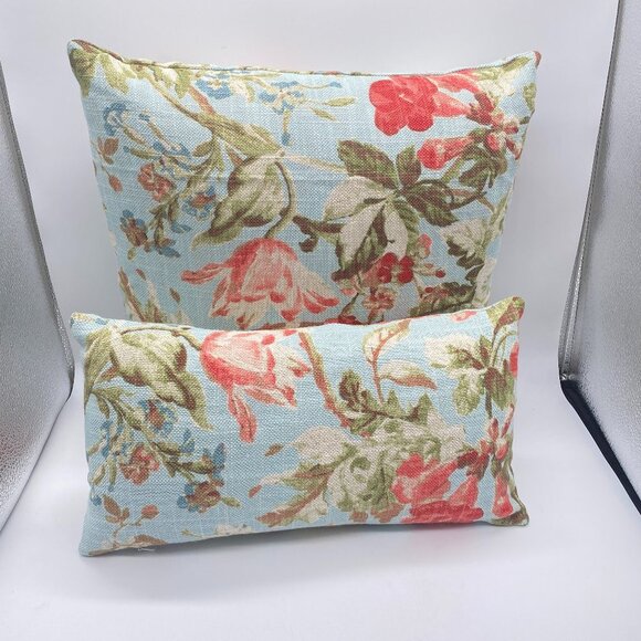 NEW Floral Pillow Covers Set (Insert not Included) Made in USA - Picture 1 of 9